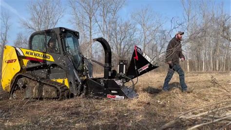 skid steer mounted chipper|industrial 6 skid steer wood chipper.